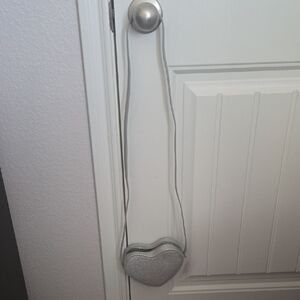 *NWT* Gap Kids Silver Heart-Shaped Crossbody Bag